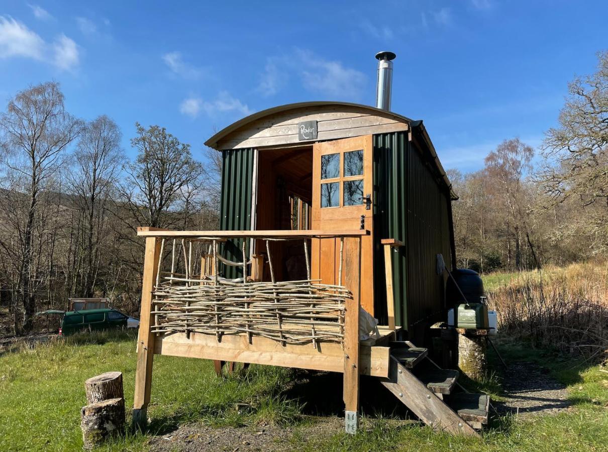 Cosy Woodland Off Grid Shepherds Hut - Rowan Villa Castle Douglas Exterior photo